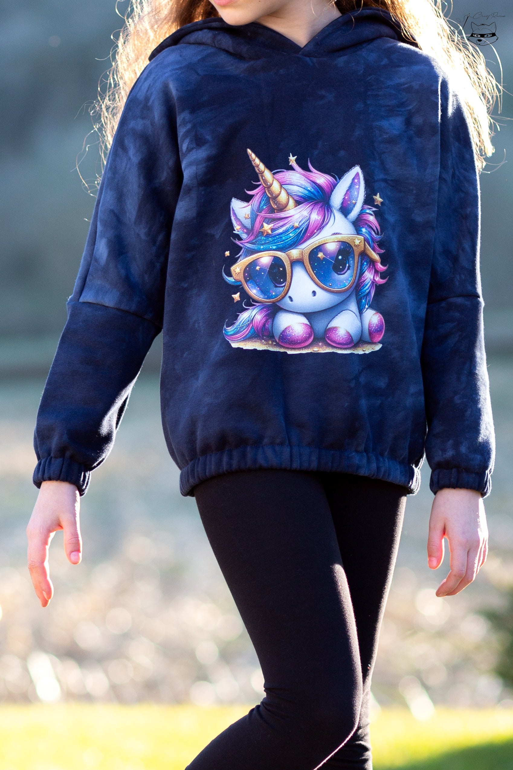 Bügelbild Cool Glitzer Einhorn #2 Fylou's Style