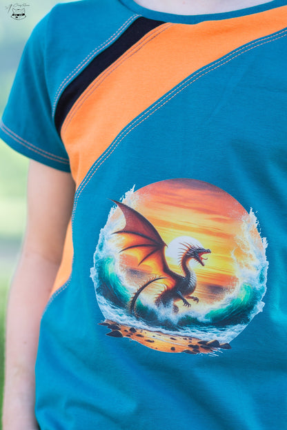 Bügelbild Drache am Strand #6 Fylou's Style
