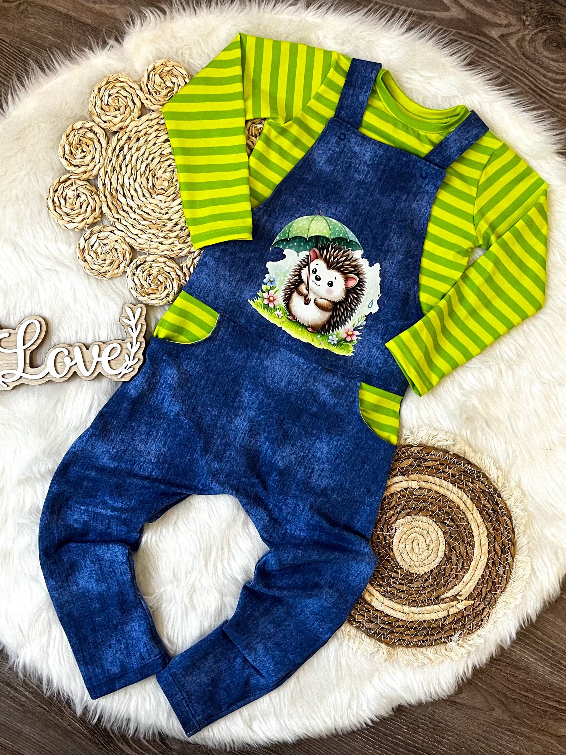 Bügelbild Igel mit Schirm Fylou's Style