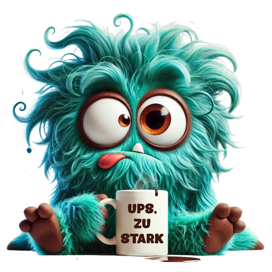 Bügelbild Kaffee Monster #1 Fylou's Style