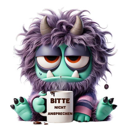 Bügelbild Kaffee Monster #2 Fylou's Style