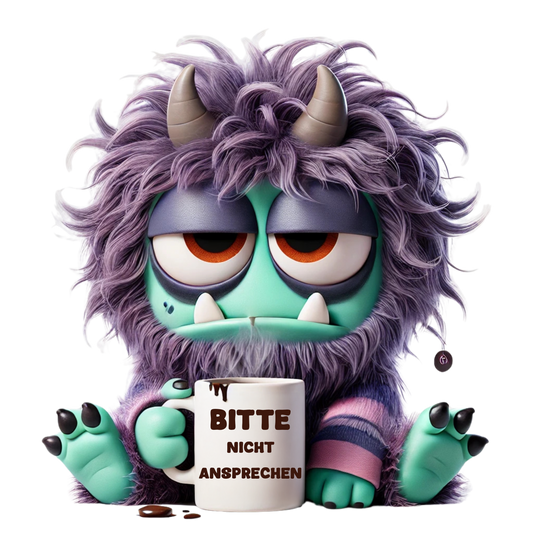 Bügelbild Kaffee Monster #2 Fylou's Style