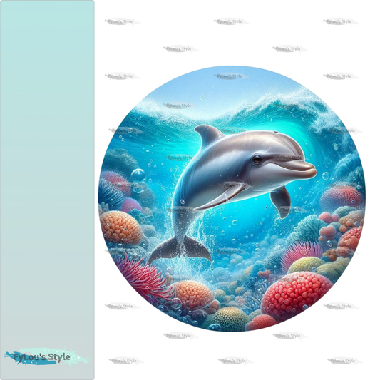 Bügelbild Delfin im Meer Fylou's Style