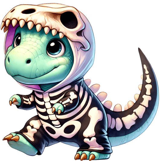 Bügelbild Halloween Dino #4