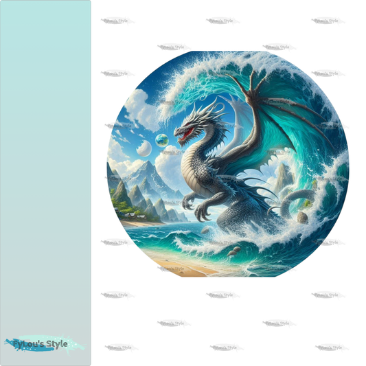 Bügelbild Drache am Strand #12 Fylou's Style