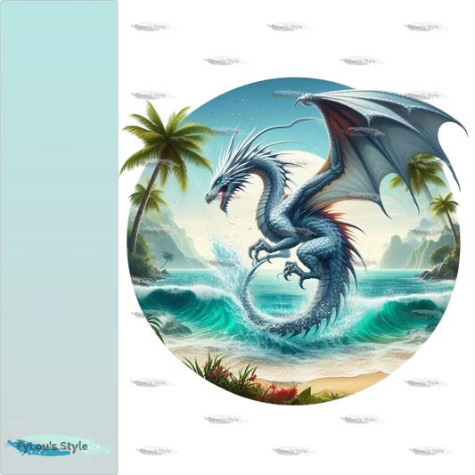 Bügelbild Drache am Strand #8 Fylou's Style