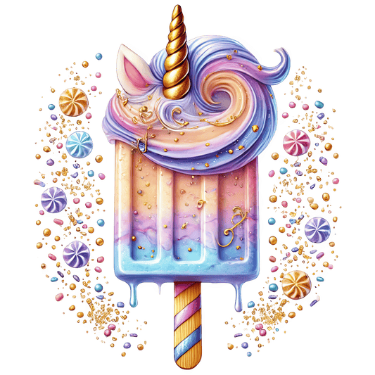 Bügelbild Einhorn Dessert #11 Fylou's Style
