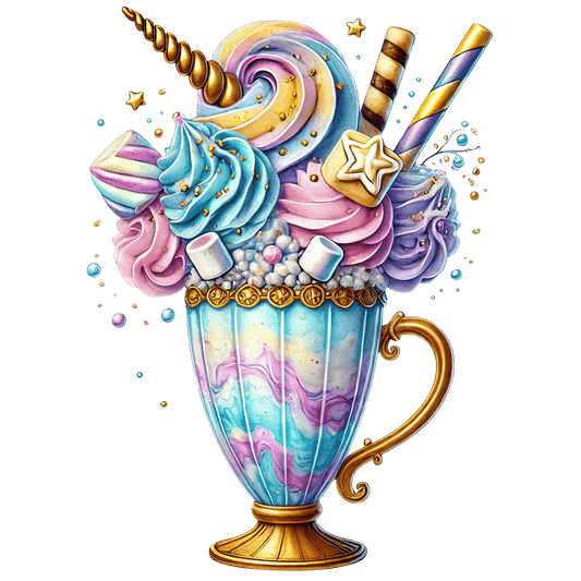 Bügelbild Einhorn Dessert #14 Fylou's Style