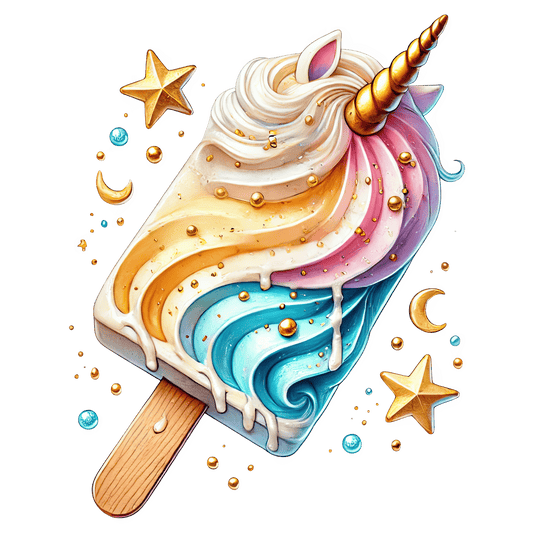Bügelbild Einhorn Dessert #26 Fylou's Style