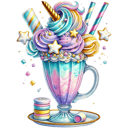 Bügelbild Einhorn Dessert #4 Fylou's Style