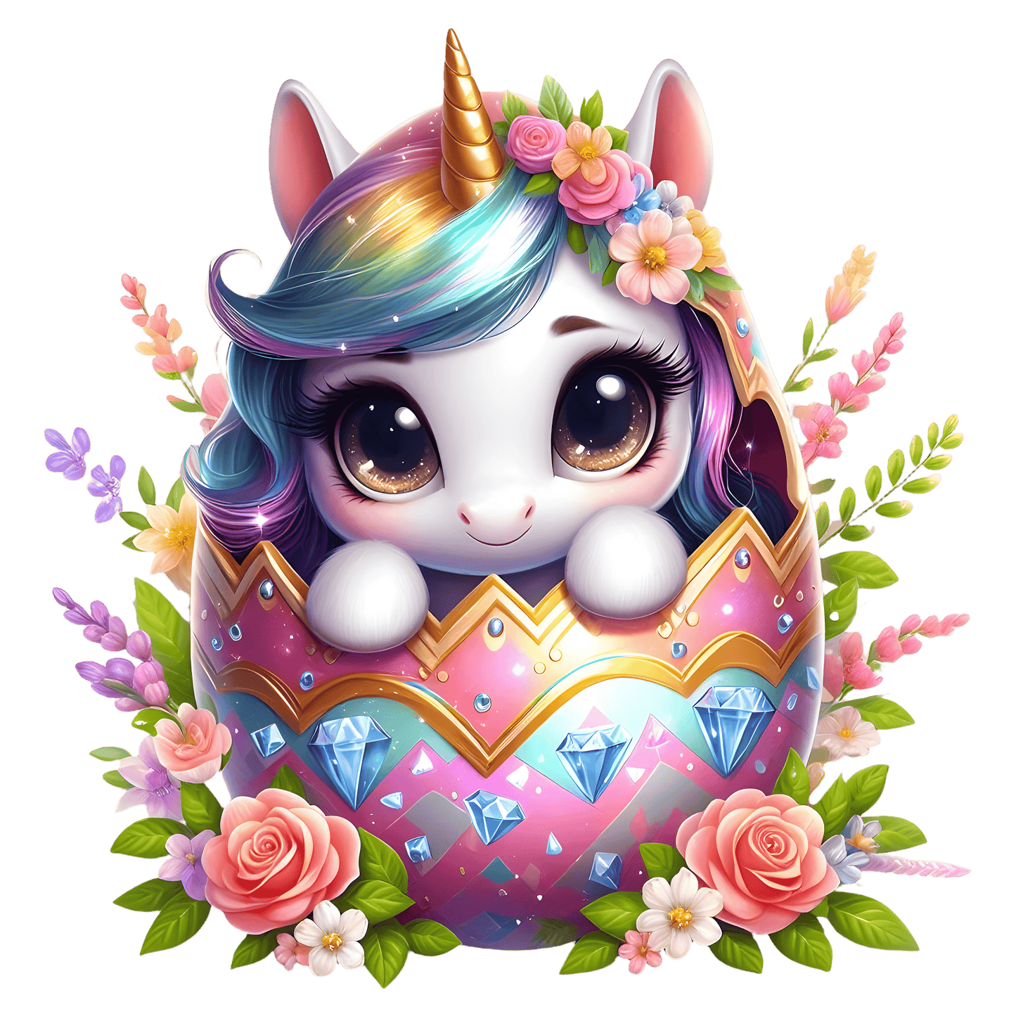 Bügelbild Einhorn im Ei #6