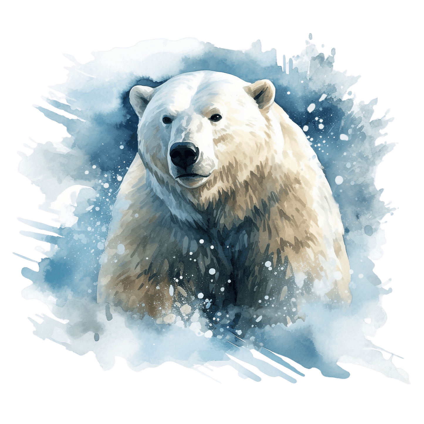 Iron-on image of a fox doing sports in winter