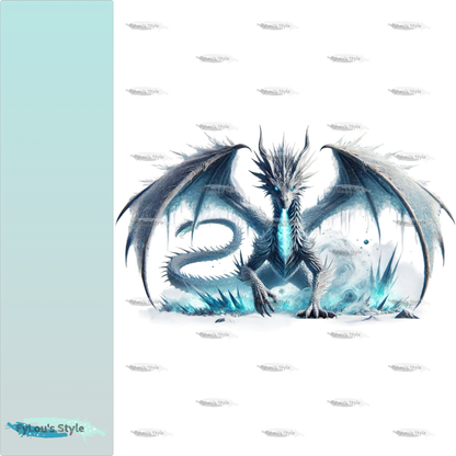 Bügelbild  Eisdrache #1