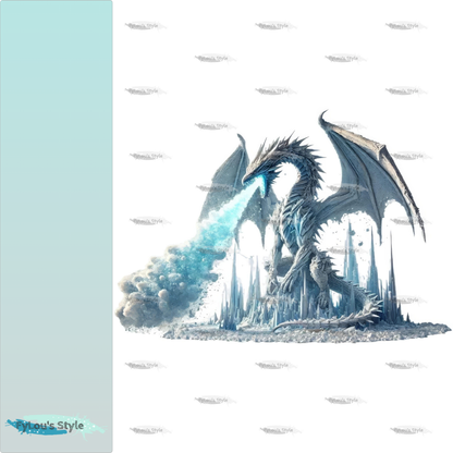 Bügelbild  Eisdrache #10