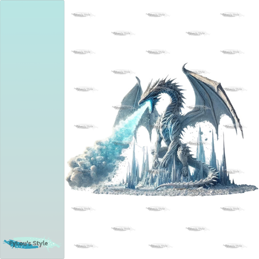 Bügelbild  Eisdrache #10