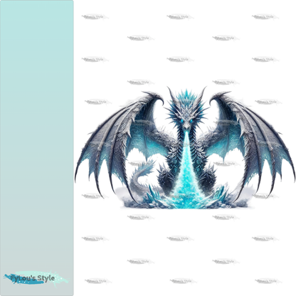 Bügelbild  Eisdrache #2