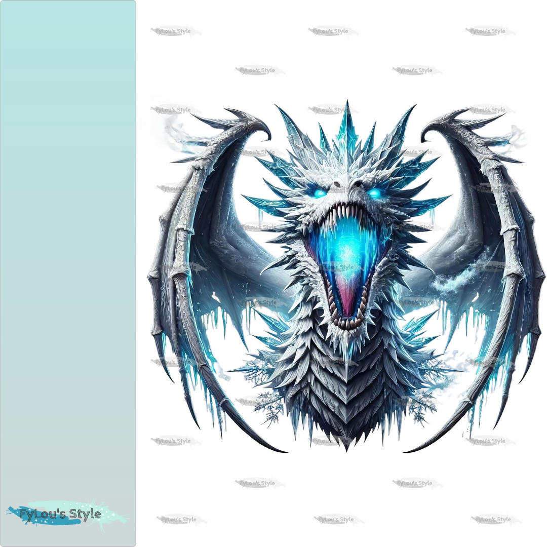 Bügelbild  Eisdrache #5