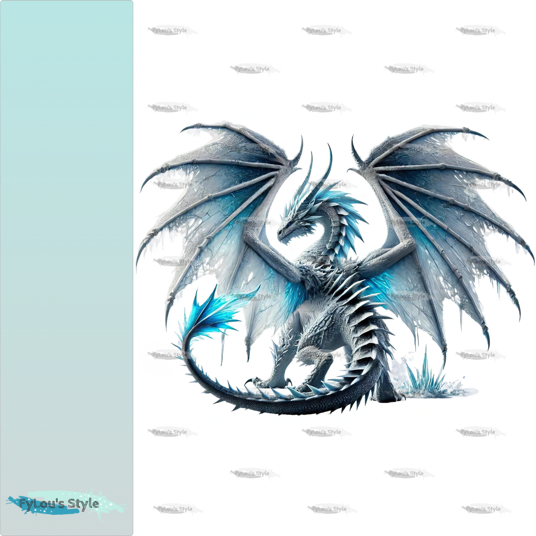 Bügelbild  Eisdrache #6