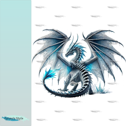 Bügelbild  Eisdrache #6