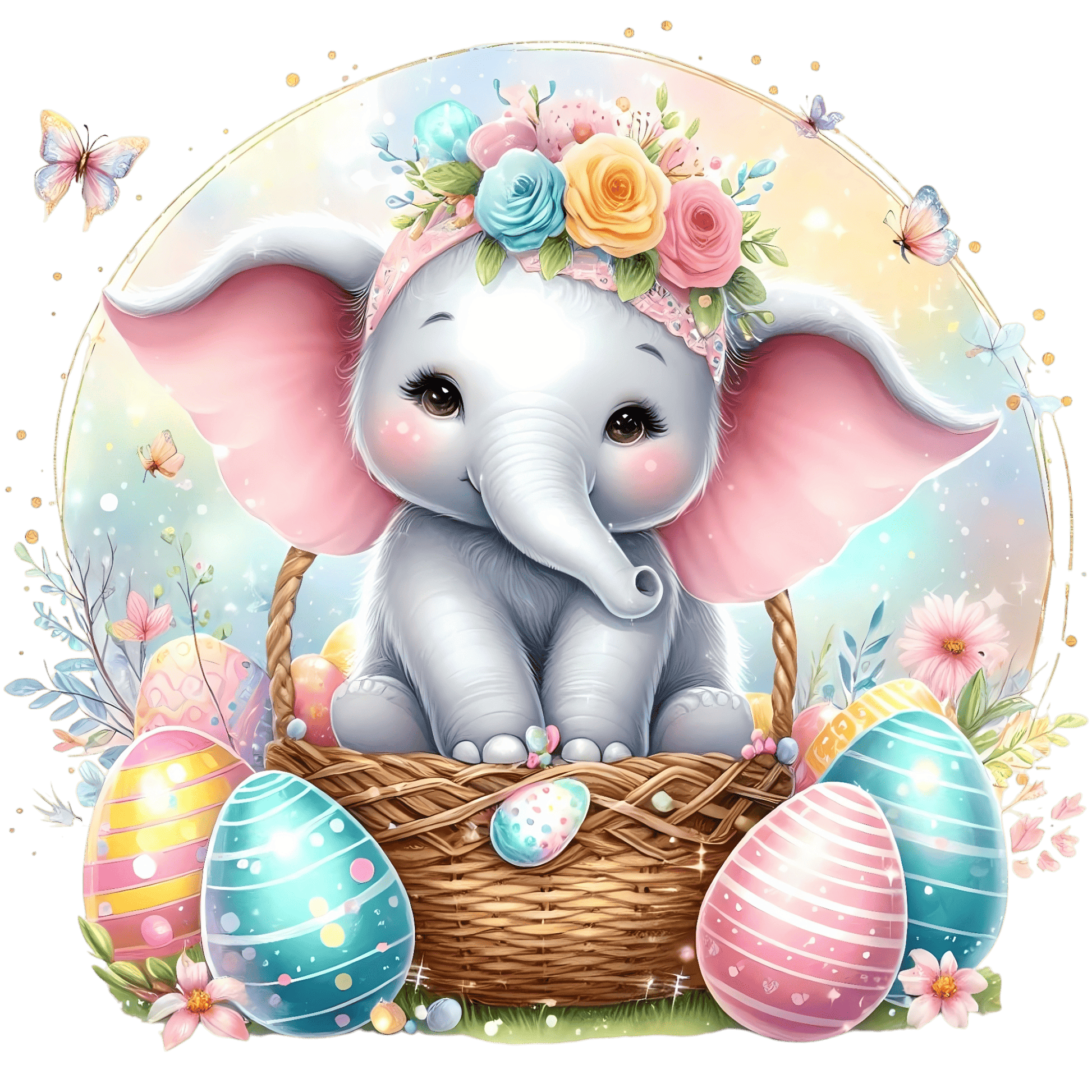 Bügelbild Oster Elefant Fylou's Style