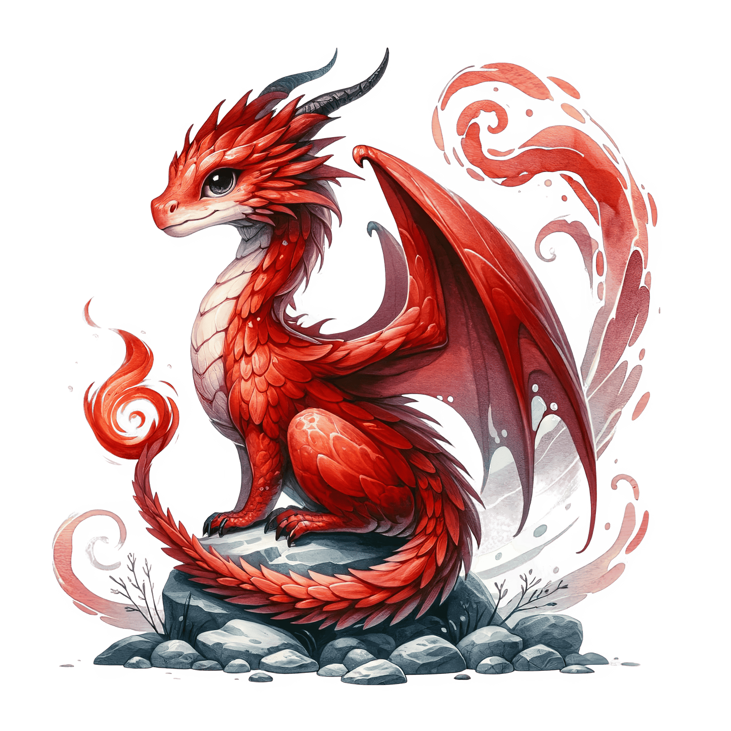 Bügelbild Elementar Drache #10