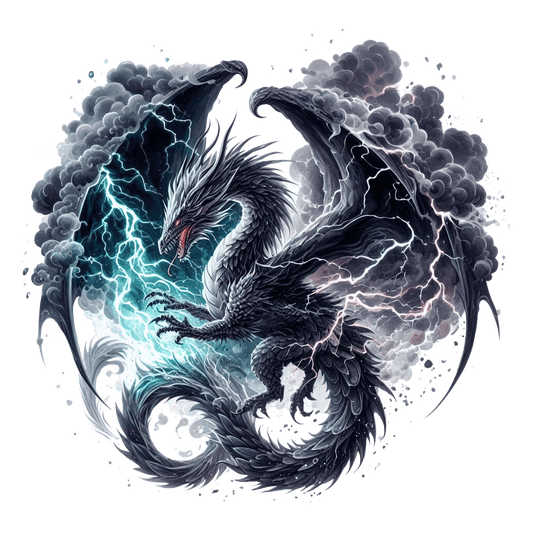 Bügelbild Elementar Drache #11