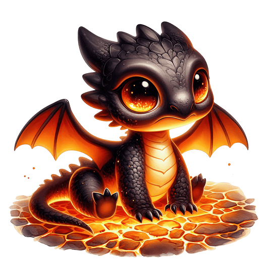 Bügelbild Elementar Drache #12