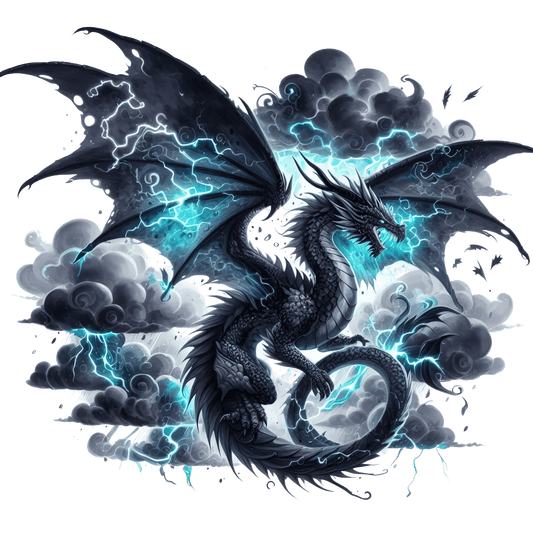 Bügelbild Elementar Drache #15