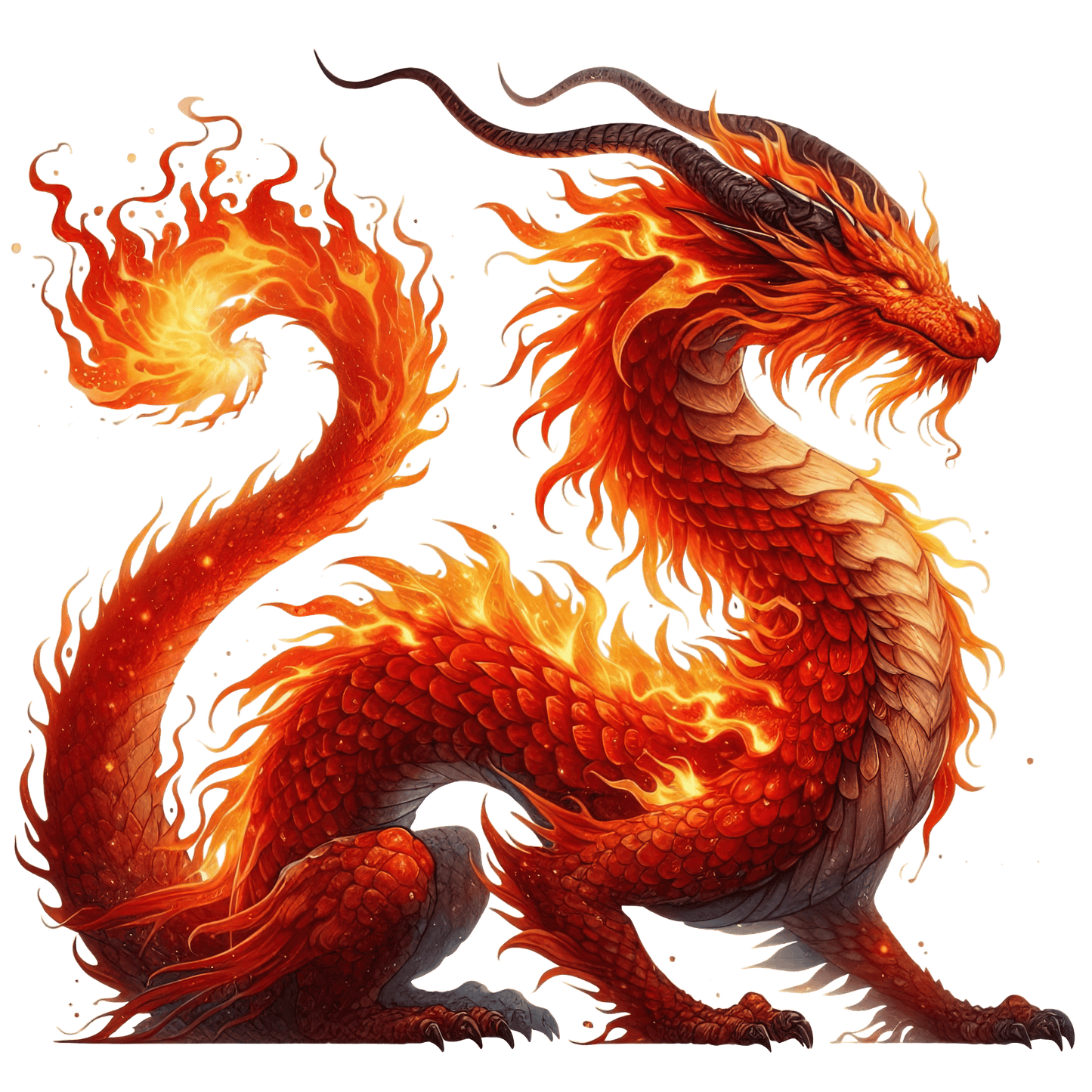 Bügelbild Elementar Drache #19