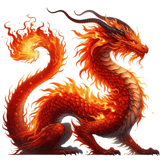 Bügelbild Elementar Drache #19