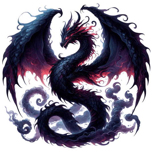 Bügelbild Elementar Drache #23