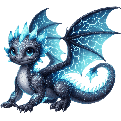 Bügelbild Elementar Drache #24