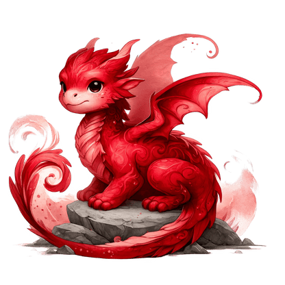 Bügelbild Elementar Drache #25