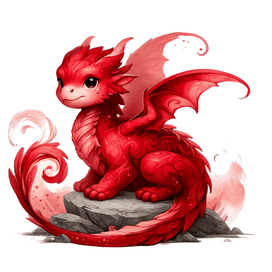 Bügelbild Elementar Drache #25