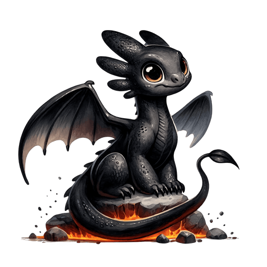 Bügelbild Elementar Drache #26