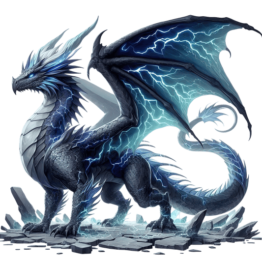 Bügelbild Elementar Drache #5