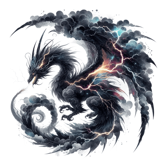 Bügelbild Elementar Drache #7