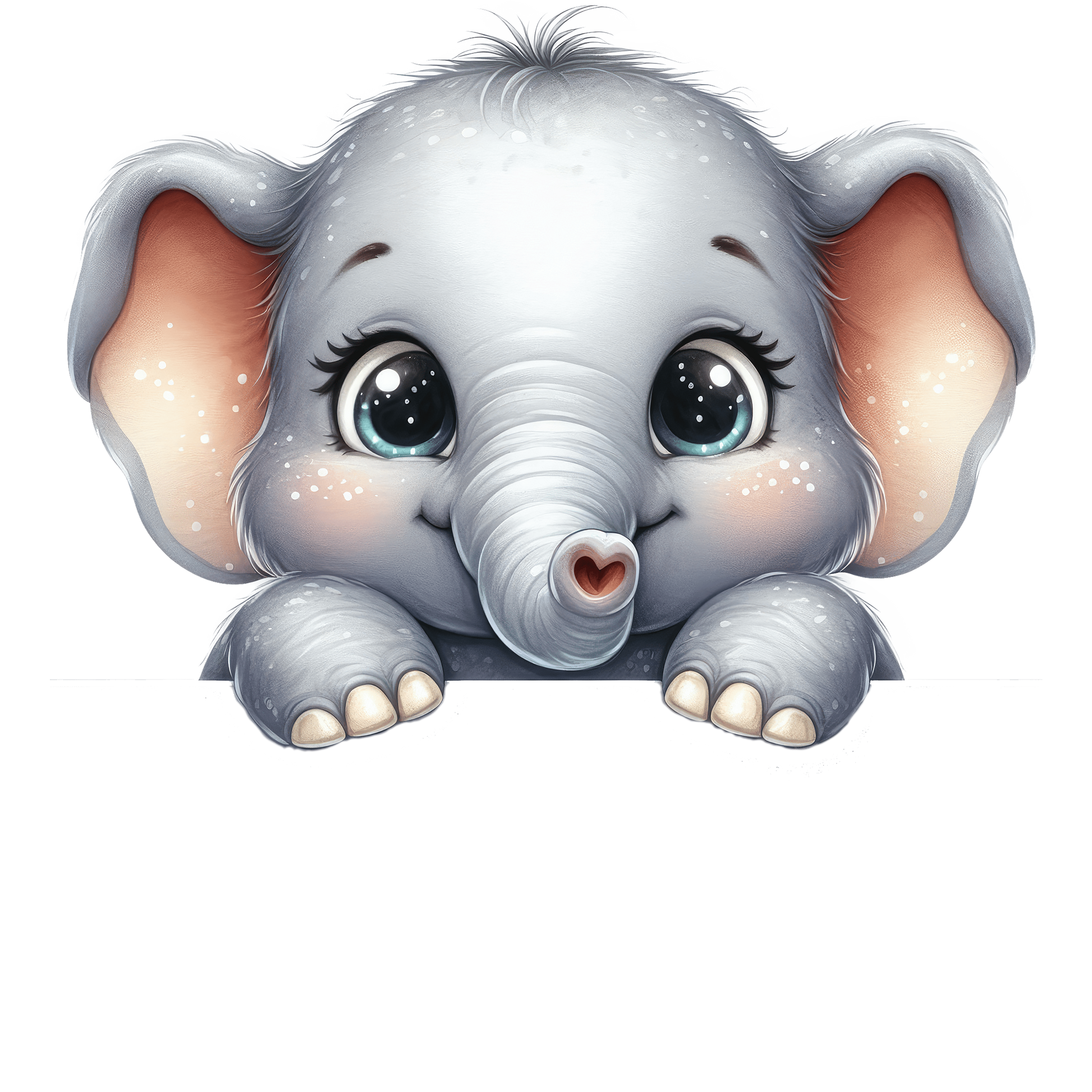 Bügelbild Guck Guck Elefant Fylou's Style