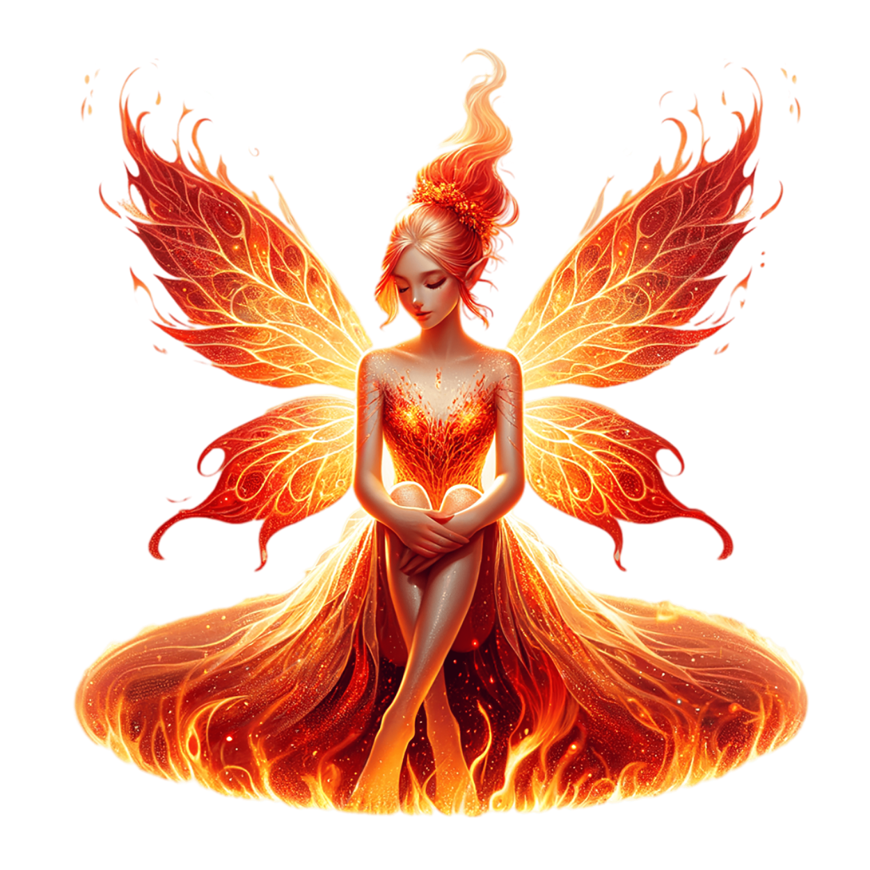 Bügelbild Feuer Fee #4 Fylou's Style