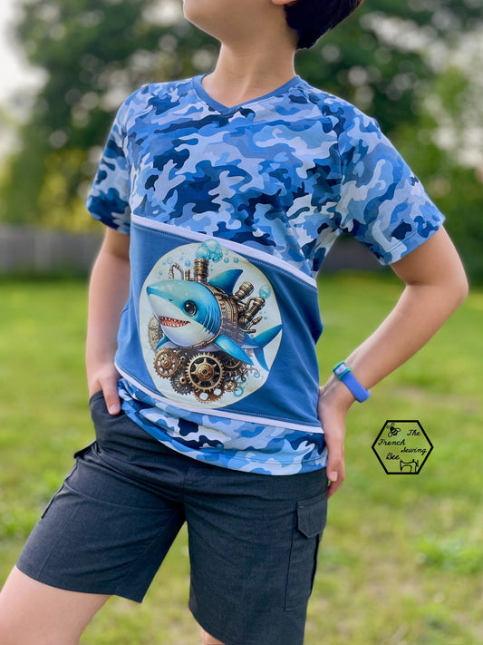 Bügelbild Steampunk Hai #3 Fylou's Style