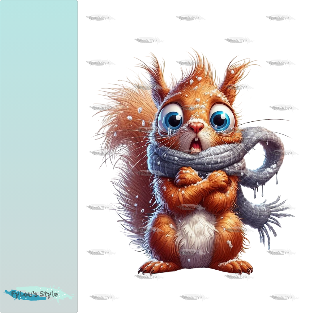 Bügelbild FrostBEULEN Eichhörnchen #1