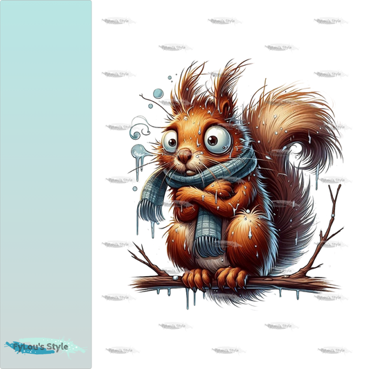 Bügelbild FrostBEULEN Eichhörnchen #3