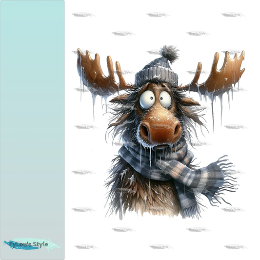 Bügelbild FrostBEULEN Elch #1