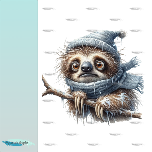 Bügelbild FrostBEULEN Faultier #4