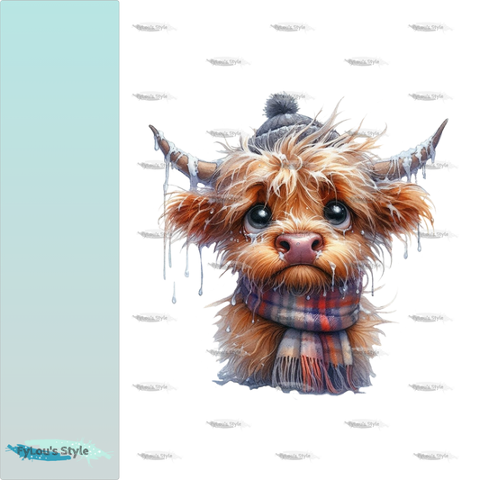 Bügelbild FrostBEULEN Highland Kuh #1