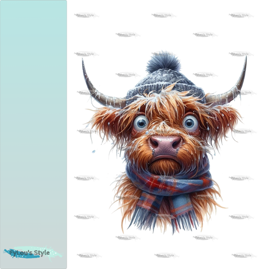 Bügelbild FrostBEULEN Highland Kuh #2
