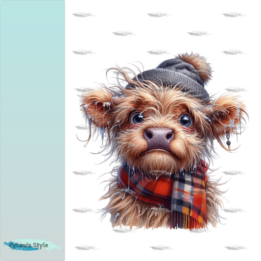 Bügelbild FrostBEULEN Highland Kuh #3