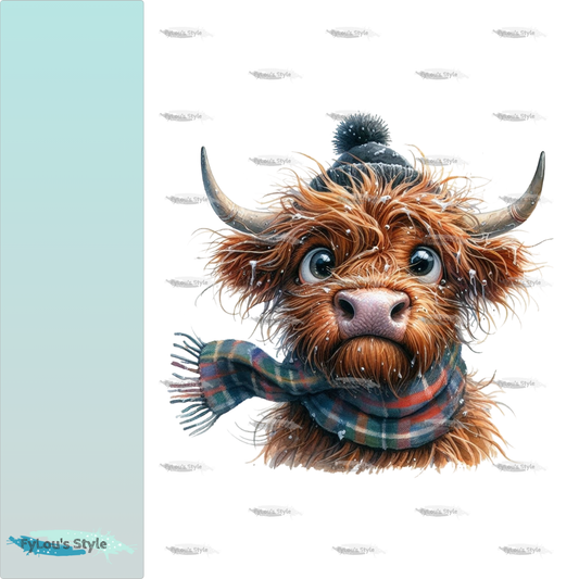 Bügelbild FrostBEULEN Highland Kuh #4