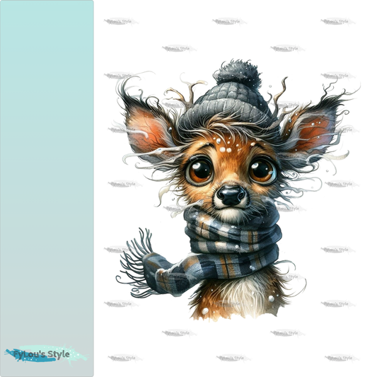 Bügelbild FrostBEULEN Reh #1