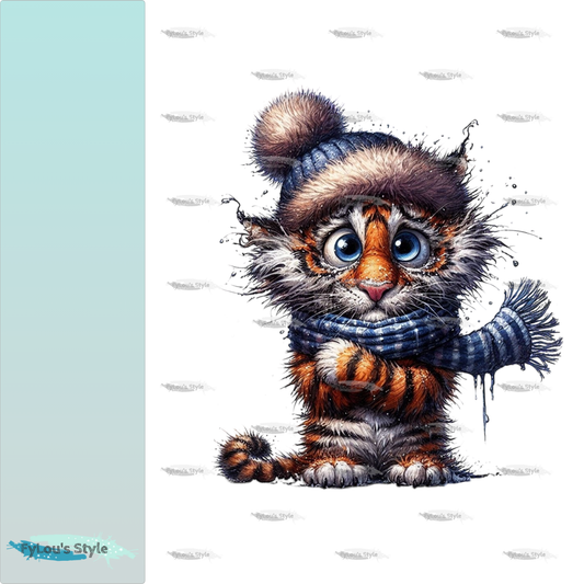 Bügelbild FrostBEULEN Tiger #1